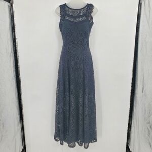 ☆☆ Narcisa Lang Black Lace Sleeveless Maxi Dress Size Medium